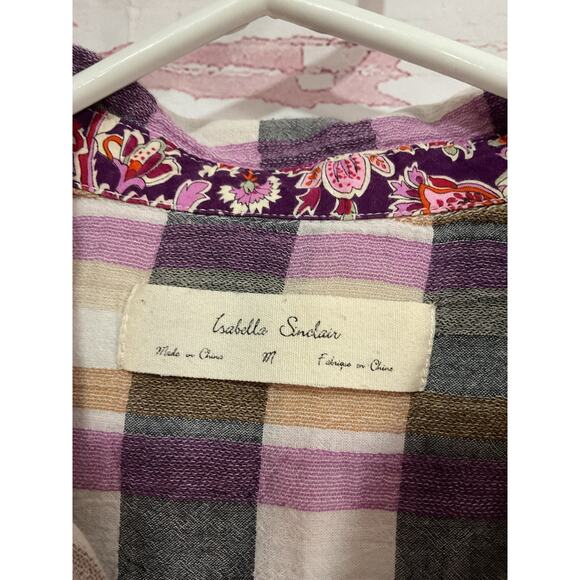 Isabella Sinclair Lace Back Top Size Medium - Picture 3 of 9